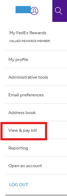 FedEx shipping Bill reconcile