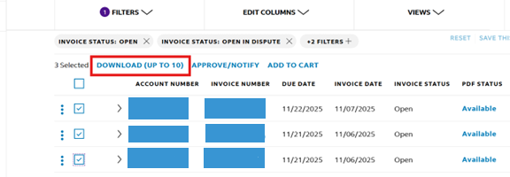 Invoice reconciliation for shipping carriers
